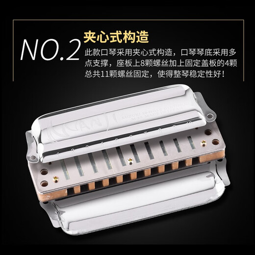 Suzuki japonais importé suzuki m-20 blues harmonica étudiant débutant adulte 10 trous blues m20 hole harmonica #d (eb)