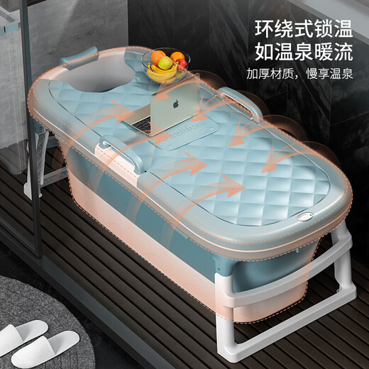 奔麦成人泡澡桶大人洗澡桶折叠浴缸儿童游泳桶家用宝宝神器婴儿游泳池 1.40米单桶(折叠浴缸)