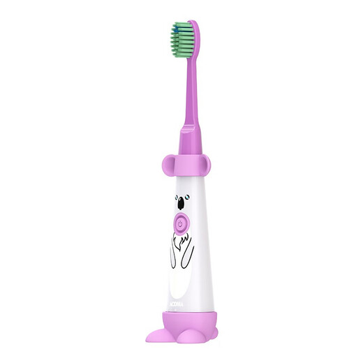 AODMA electric toothbrush for children, soft bristles, oral care, cleans teeth, does not hurt gums, 2 brush heads DY-119 (Kaola) purple
