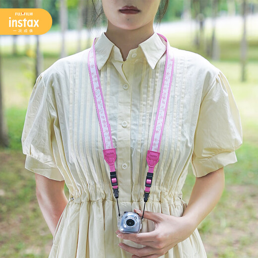 INSTAX Fuji instax camera strap orange floral