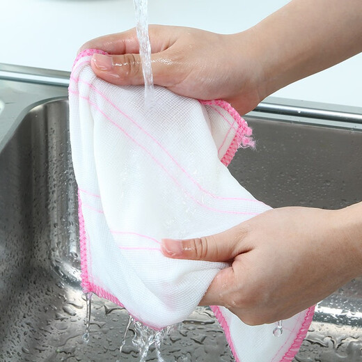 Camellia (CHAHUA) dishcloth, scouring pad, dishcloth, cleaning cloth, wiping cloth, decontamination cloth, 3 pieces, promotional pack 4543P