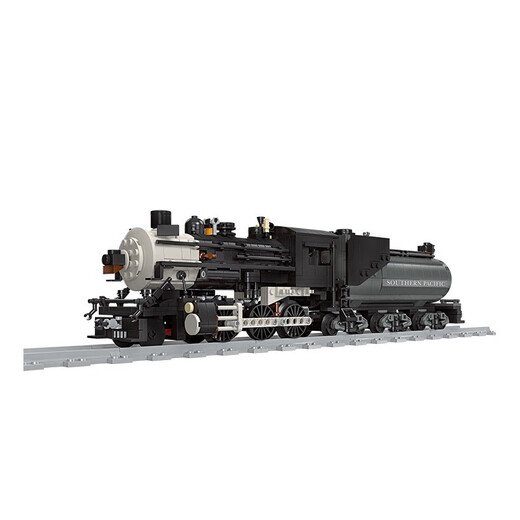 Jie-Star Retro Steam Locomotive 7-14 ans Modèle de train simulé Modèle parent-enfant cerveau Nouvel An Enfants Assemblés