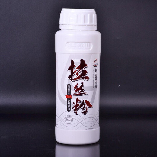 Liu Zhiqiang's special wire drawing powder for fishing to pull big balls for wild fishing bait, strong sticky powder, Gu Yuan powder for pulling bait, bottled 260g/bottle