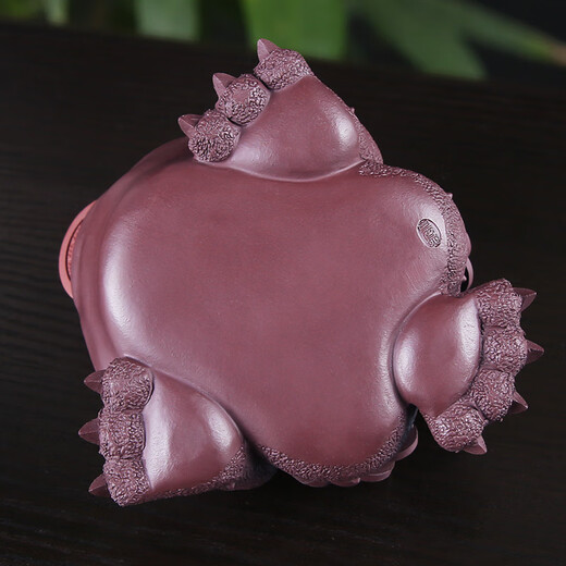 Han and Tang tea sets, toads, purple sand tea pets, Yixing raw mineral tea tables, tea tables, kung fu tea ceremony ornaments, can raise golden toads, small teas to play with, handmade by Snow Mountain, lucky toads