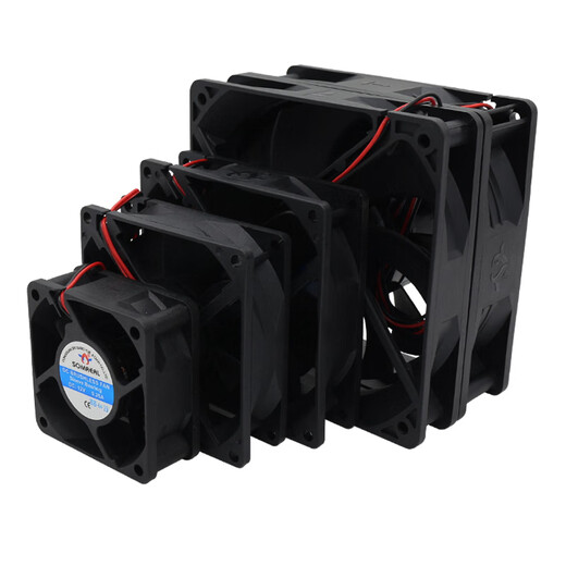 澳克庄（AOKEZHUANG）AOKEZHUANG60/80/92/12038mm散热风扇直流24V12V变频器工业电柜机 80X80X25mm24V+网罩