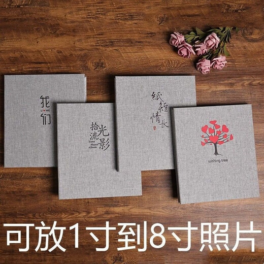 Silberstaub, 2,5–20,3 cm (1–8 Zoll) beschichtetes Leinen, selbstklebend, weißer Karton, handgefertigt, selbstgemacht, personalisierbar, Abschluss-Fotoalbum, Paar, Familie, Erinnerungsalbum, Kinder, Baby, Wachstum, Fotoalbum, Aufbewahrung, 25,4 cm (10 Zoll) Baumwolle und Leinen, zum Aufnehmen von Fotos (kann 2,5–20,3 cm (1–20 cm) große Fotos aufnehmen), 20 Seiten, weiße Innenseiten