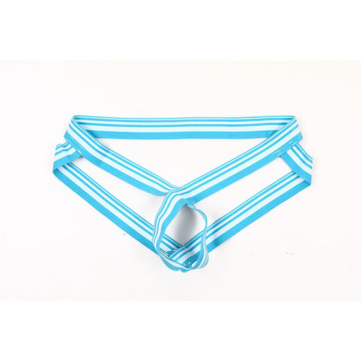 Men's sexy underwear, perverted men's low-waisted sexy double thongs, personality, passion, empty rings, sexy letters, trendy t-pants, close-fitting, traceless, gun, bullet and egg separation role play, green M
