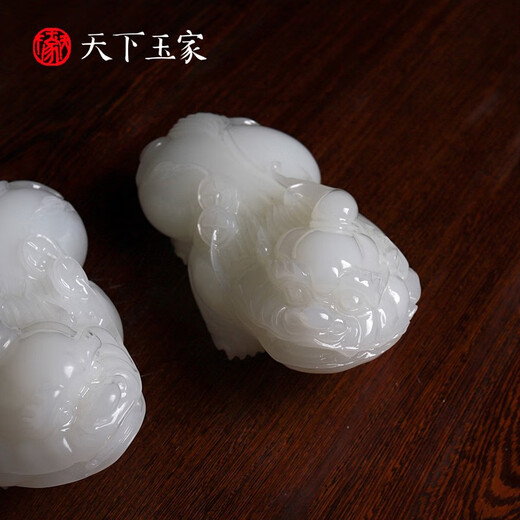 Tianxia Yujia Jade Pixiu Ornaments Home Living Room Porch Decoration Crafts House Opening Business Gifts A Pixiu