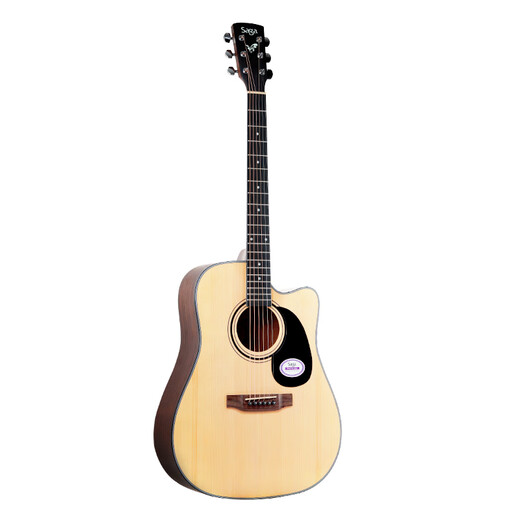Saga (Saga) SF600 Folk Gitarre Anfänger Elektrische Box -Gitarre Einführung in Männer und Frauen Special Acoustic Gitarre Intelligence Bureau SA600CW/40 Zoll/A Barrel/Sandsturmfarbe