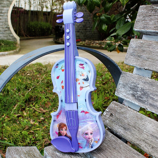 Disney Frozen Simulación Violín Juguetes para niños Inlightenment Ilustración Educación temprana Instrumentos musicales Regalos de regalo de cumpleaños