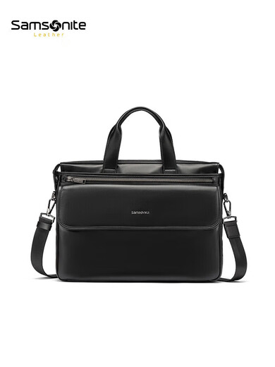 New Xiuli briefcase men's handbag boutique men's bag large capacity laptop bag simple and neat NV5*09001 black