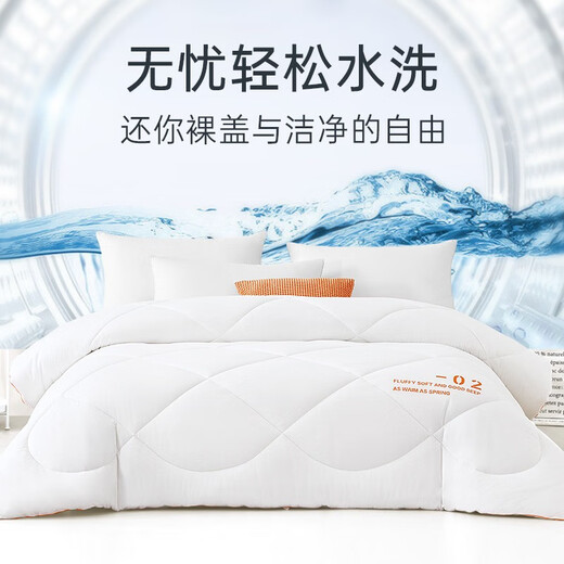 Mengjie Home Textiles Knitted Spring and Autumn Quilt Worry-free Puffy Four Seasons Quilt Winter Thickened Warm Single and Double Quilt Core Goose Yellow Thickened Quilt 150*200cm Mengjie Home Textiles Knitted Spring and Autumn Quilt Worry-free Puffy Four Seasons Quilt Winter Thickened Warm Single and Double Quilt Core Goose Yellow Thickened Quilt 150*200cm