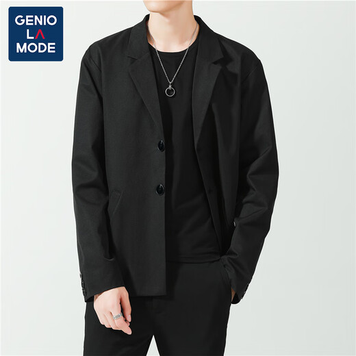 GENIOLAMODE brand suit men's casual single West Hong Kong style coat small suit Korean style trendy groom and groomsmen dress