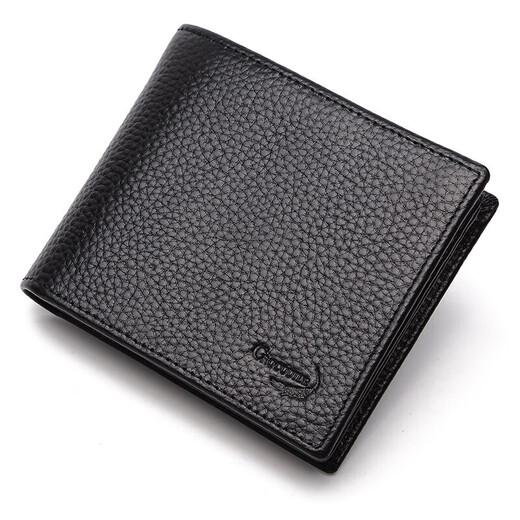 Crocodile Shirt Men's Simple Top Layer Cow Hide Cow Wallet Men Horizontal Ticket Clip Clip 14689 pour le petit ami