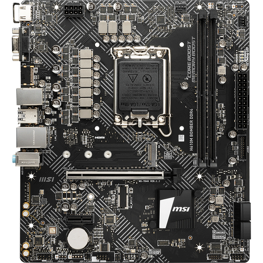 微星（MSI）12/13代/14代CPU主板套装i3 13100f 14100f 12100f 散片 H610M BOMBER DDR4 爆破弹 12代i3-12100F散片【三年店保】