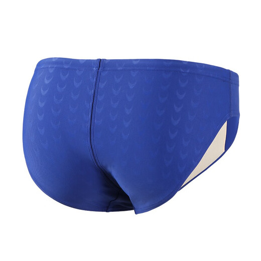 YINGFA Men's Swimming Briefs with Drainage Line Professional Competitive Swimming Briefs 9201 Blue M