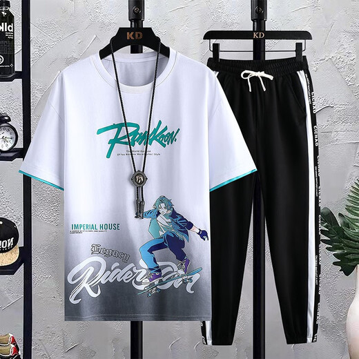 GEGUSEN (GEGUSEN) Adolescente de camiseta de manga corta Niño de 12 a 15 años de edad Junior y Senior High School Clothy Cotton Ropa de algodón grande Tendencia de deportes hermosos 683 Café poco profundo (soltero de manga corta) 2XL (125-140Jin [Jin equivale a aproximadamente 0.5 kg])