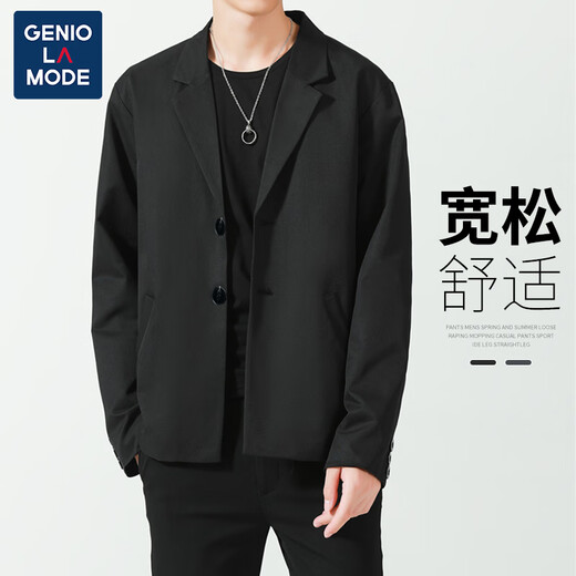 GENIOLAMODE brand suit men's casual single West Hong Kong style coat small suit Korean style trendy groom and groomsmen dress