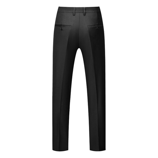 Vocacool Men's Suit Suit Business Formal Wear Professional Wear Interview Slim Suit Wedding Groomsmen's Dress Groom's Suit Large Size Black (Suit + Pants + Tie) XXL/136-154Jin Jin is equal to 0.5 kg