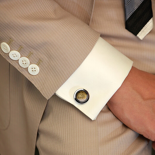 WILLIAM MILTON French-style flowing pearl cufflinks for men, romantic French cufflinks, light luxury fashion wedding gift gift box, flowing pearl cufflinks