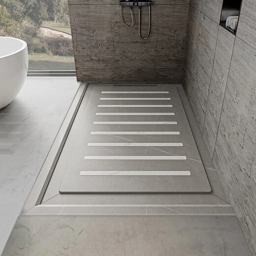 Fantasy Island Bathroom Anti-slip Stone Pedal Bathroom Sunken Shower Room Slate Shower Board Bathroom Footing Tile Floor Customized Shower Board 3-piece Set Contains Stone Base Number of Squares 1.6