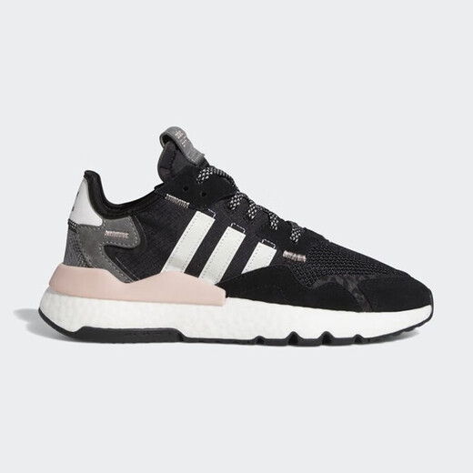 阿迪达斯 （adidas）新款三叶草跑步鞋女鞋夏季减震网面透气轻便运动休闲鞋H01737 FV3880黑色蛇纹 36.5