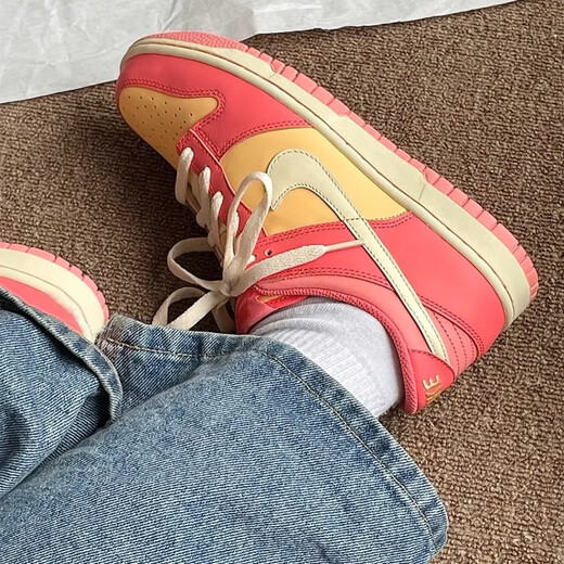 
Nike (NIKE) board shoes AJ1 women's shoes 2025 summer new low top Air Jordan 1 casual shoes sneakers [trend] DH9765-200 pink orange grapefruit 35.5