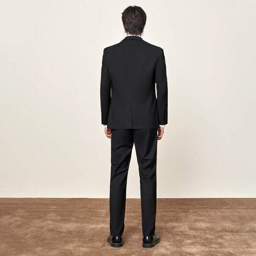 Heilan House (HLA) suit men's spring and autumn new light business classic series suit black 02 suit + trousers reservation M 175/92A recommended 126~140Jin Jin equals 0.5 kg
