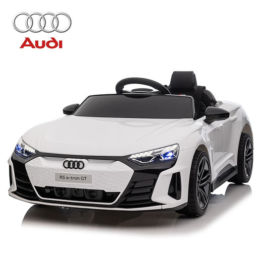 
Xingchenhao Audi children's electric car four-wheel drive car remote control four-wheel baby toy car can be seated in children's car RSGT black + four-wheel drive + remote control + sway + leather seat + soft wheel