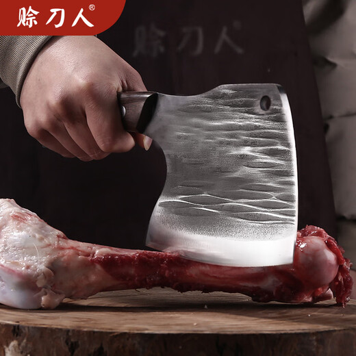 Credit Knife Man Douyin Same Style Kitchen Knife Kitchen Knife Stainless Steel Sharp Household Ancient Forged Kitchen Diamond Bone Chopping Ax