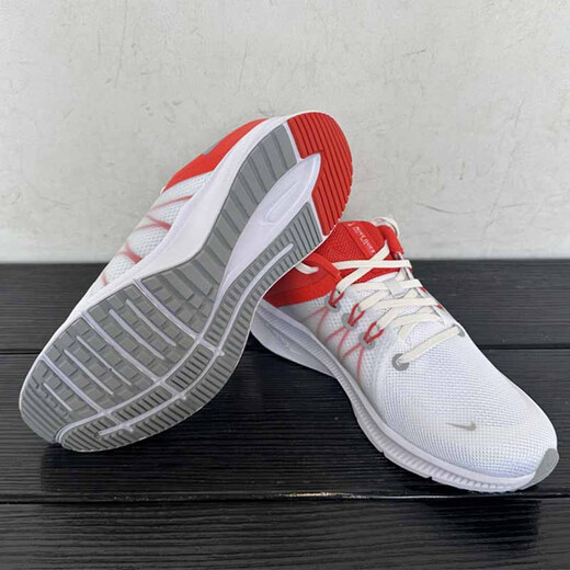 耐克（NIKE）跑步鞋男鞋2025夏季运动鞋RUN SWIFT 3网面公路专业减震休闲鞋 DA1105-100白色红色 43
