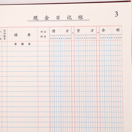 Cheng Wenhou-Kassenjournal 16K-Kredit-Kassenbuch, Hardcover-Hauptbuch, handschriftliches Hauptbuch, 19 * 26,2 cm, 100 Seiten 101-91-10