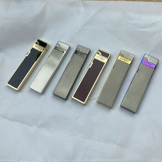 ZORRO佐罗纤巧超薄煤油打火机 创意个性725小细条刻字送男友情人节礼物 金拉丝标准版
