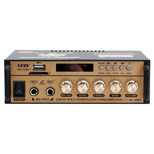 LDZS Mini Mini -Verstärker -Lautsprecher -Amplifikationskarte USB -Flash -Laufwerk DC 12V 220V Bluetooth -Verstärker erweiterte Konfiguration (Anzeige + Reverb -Einstellung)