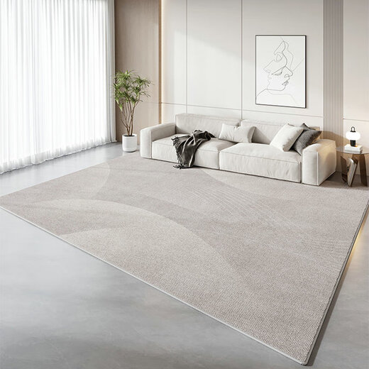 Ковер Vianka Living Carpet [Silk Fleeme с высокой высокой плотностью] Легкое роскошное высококачественное одеяло с диваном без стирки и стирального коврика для спальни Qing Qiang-13566 160 см*230 см [износостойкий и устойчивый к царапинам]