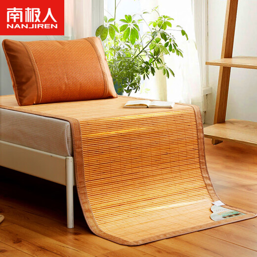 Nanjiren (NanJiren) bamboo mat double-sided dormitory mat foldable water-milled cooling bamboo mat 90*190cm single