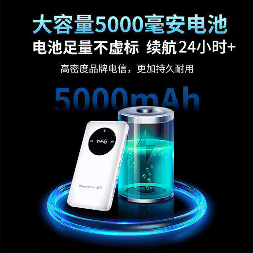 纽曼 随身wifi可移动无线wifi6免插卡上网宝随行无线上网卡便携式车载4g无限路由器全国通用流量2025款