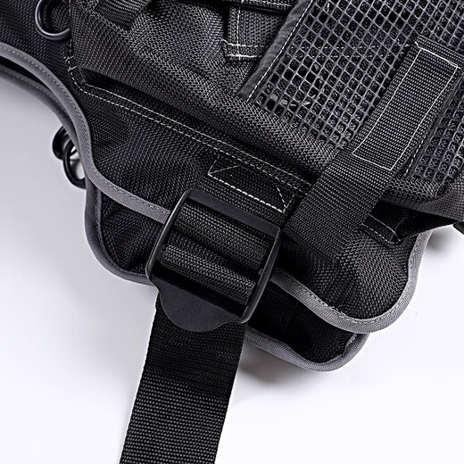 SEKOYA Lua launcher multi-functional buoyancy fishing vest for adults stream rock fishing vest boat fishing sea fishing equipment F5975 black one-size-fits-all adult