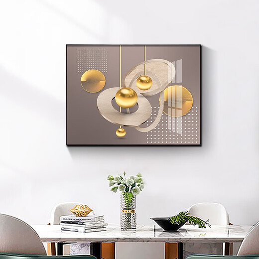 Villa Electric Meter Box Hydraulic Decorative Painting Modern Simple Horizontal Version Restaurant Boîte de courant faible peinture Résumé ART ART SOIX MURAL