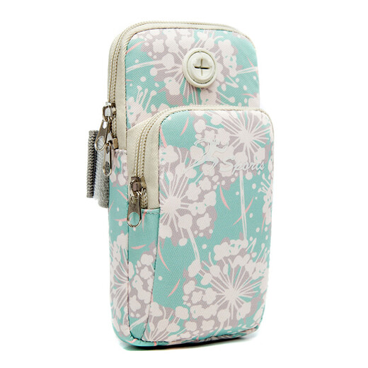 Shanta running bag, sports and fitness outdoor mobile phone arm bag for men and women, mobile phone bag arm cover bag, night running wrist arm bag, sunflower powder large size (suitable for under 6.5 inches)