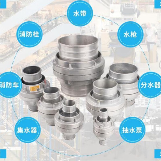 Fire joint 65 water pipe water bag water bag accessories 2 inches 2.5 inches 3 quick interface card buckle fire hydrant 50 65 type 2.5 inches