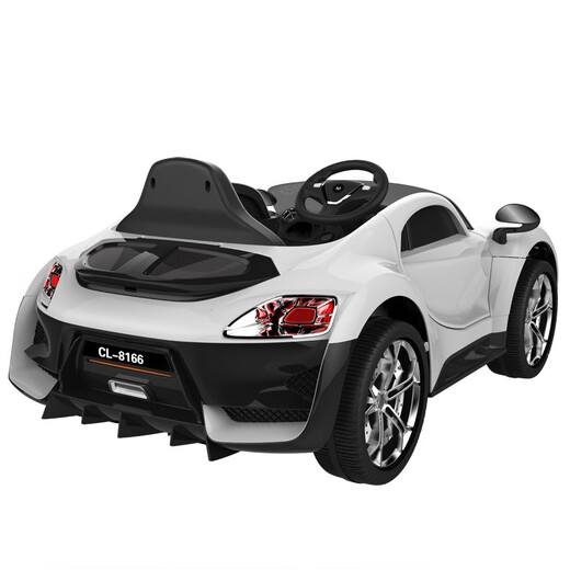 Chilu large children's electric car four-wheel remote control car for boys and girls, baby can sit on a large remote control battery car four-wheel drive - red (sound light + remote control + swing + leather seat)