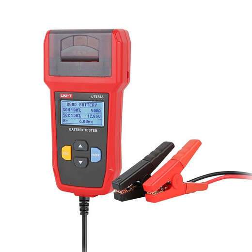 Testeur de batterie Uni-T 12v / 24v Testeur de batterie automobile Tester Test UT675A (modèle d'impression)