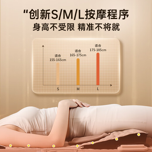 Mofit massage mat full body 3D movement massage chair massager cervical spine waist back massager air bag traction massage mattress mattress parents birthday gift MR70 Manhattan Gray