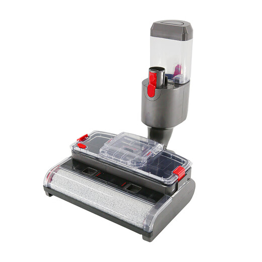 Langshi equipped with Dyson vacuum cleaner electric mop head wet mop household Dyson floor scrubber suction and mop all-in-one slim floor brush v6v7v8v10v11 suction head accessories V7-V11 T18 floor scrubber head (not the complete machine)