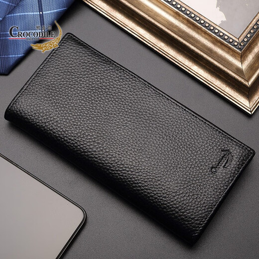 Crocodile Shirt New Year Festival Gifts Top Cowhide Business Fashion Long Leather Men's Wallet