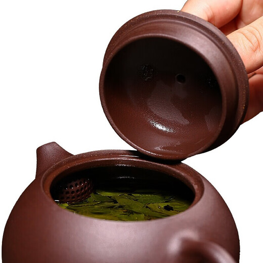 Through the ages, the sales volume is 50,000+ Yixing all-purple clay pot handmade teapot Kung Fu tea set old purple clay Xishi pot 210ml