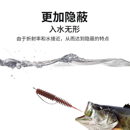 King Luer Fishing Line Carbon Line Fluorocarbon Front Line Full Carbon Line Sub-line 50 meters wear-resistant and anti-bite sea fishing line No. 2/50 meters