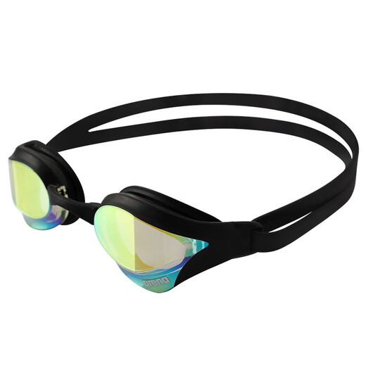 Arena swimming goggles imported professional competition high-definition anti-fog waterproof coating swimming goggles for men and women, black gold coating, imported with mirror box