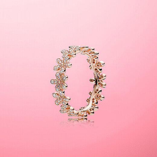 PANDORA Dazzling Daisy Ring Rose Gold Plant Flower Fashion Personalized Birthday Gift for Girlfriend